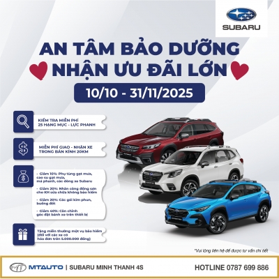 AN TÂM BẢO DƯỠNG - NHẬN ƯU ĐÃI LỚN! 