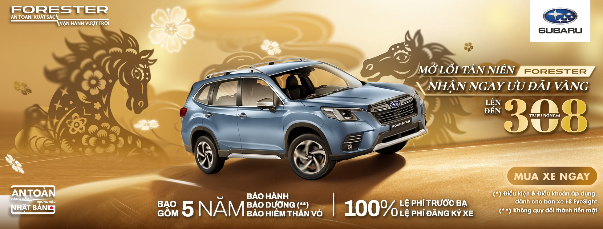 Chương Trình Khuyến Mãi Xe Subaru Forester Tháng 01.2026