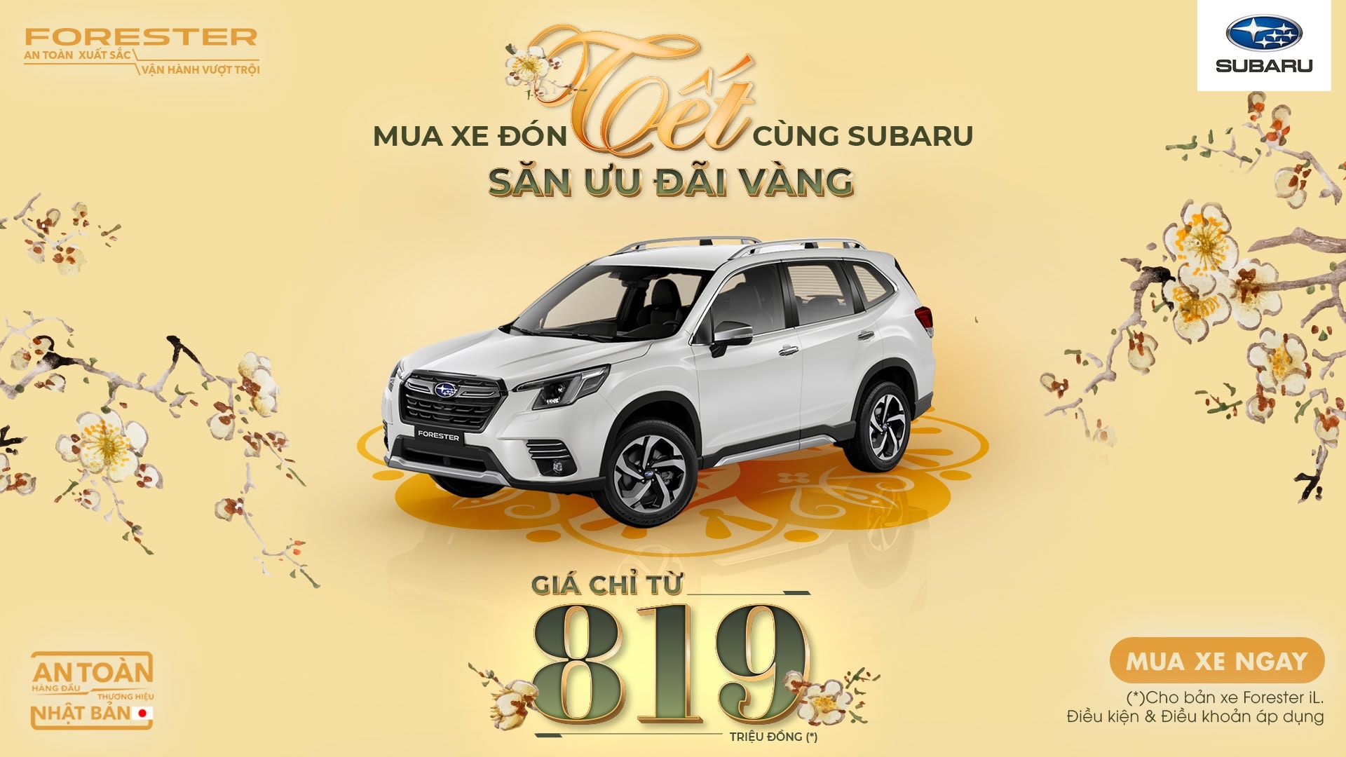 Chương Trình Khuyến Mãi Xe Subaru Forester Tháng 1.2025