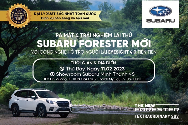 Sự Kiện Ra Mắt Subaru Forester 2023 tại Subaru Minh Thanh 4S