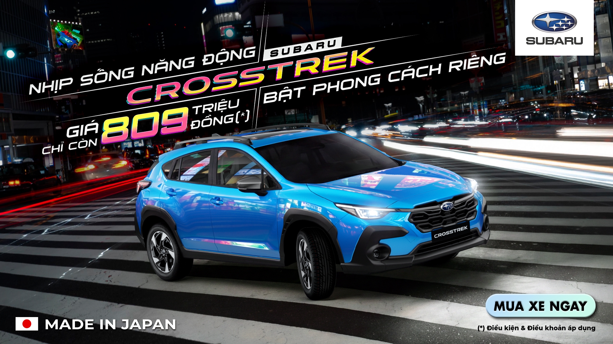 SUBARU CROSSTREK ƯU ĐÃI THÁNG 9: GIÁ CHỈ CÒN TỪ 809 TRIỆU ĐỒNG