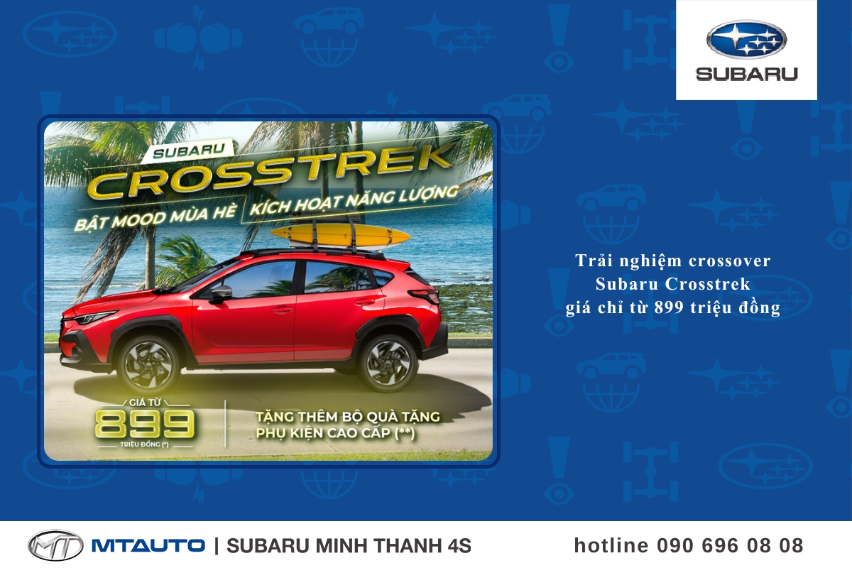 Trải nghiệm crossover Subaru Crosstrek giá chỉ từ 899 triệu đồng