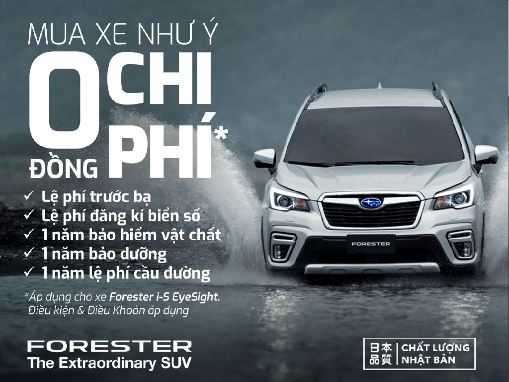Chương Trình Khuyễn Mãi Subaru Forester Tháng 3.2022 - Subaru Minh Thanh  Phú Mỹ