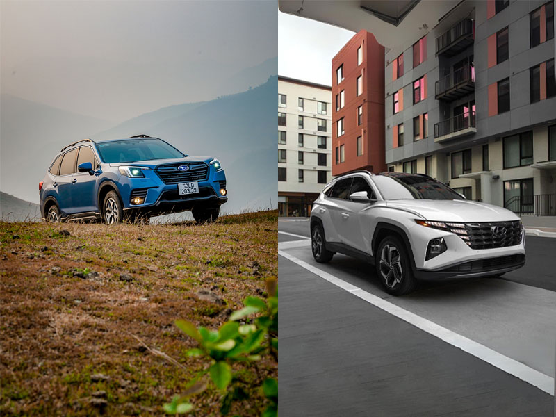 So sánh Subaru Forester 2023 và Hyundai Tucson 2023