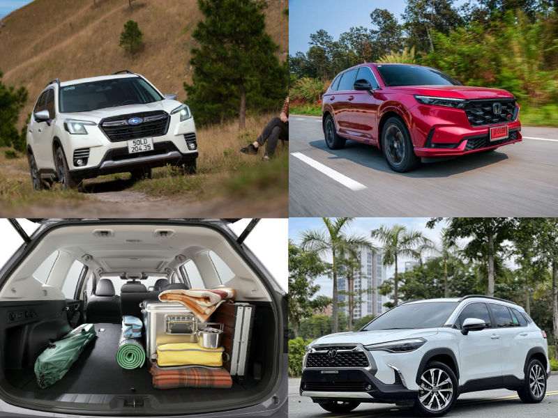 Lựa chọn mẫu SUV gia đình : Subaru Forester, Honda CRV hay Toyota Cross
